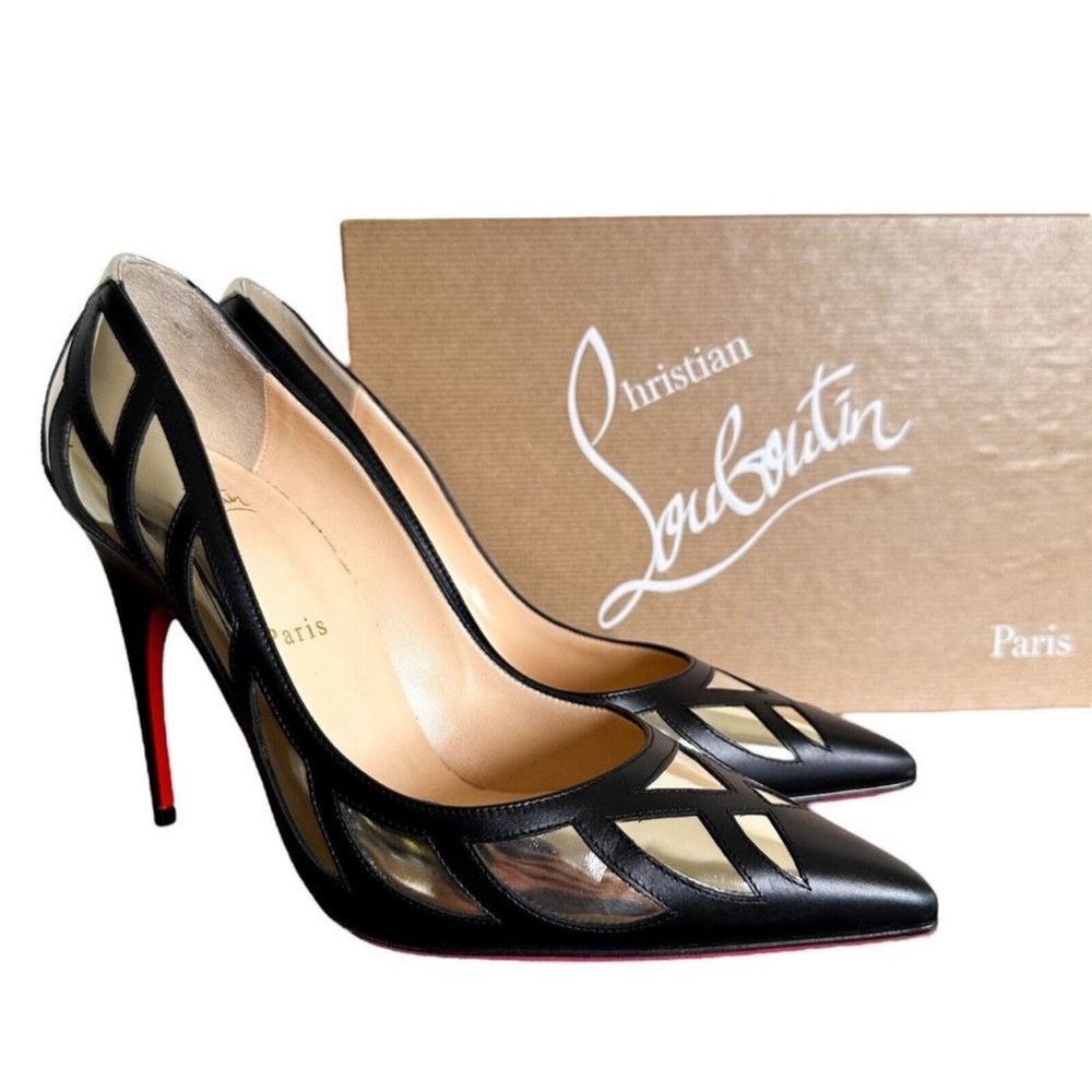 Christian Louboutin Heels
Sz 38.5 US 8.5 Mirador 100
Black Light Gold Heels
